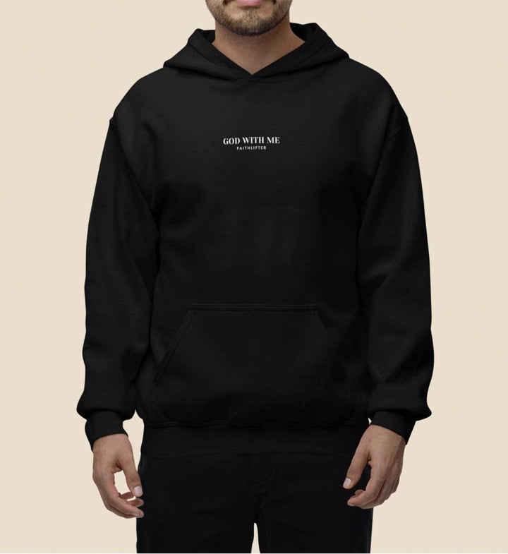 GOD WITH ME - Oversized Hoodie Print